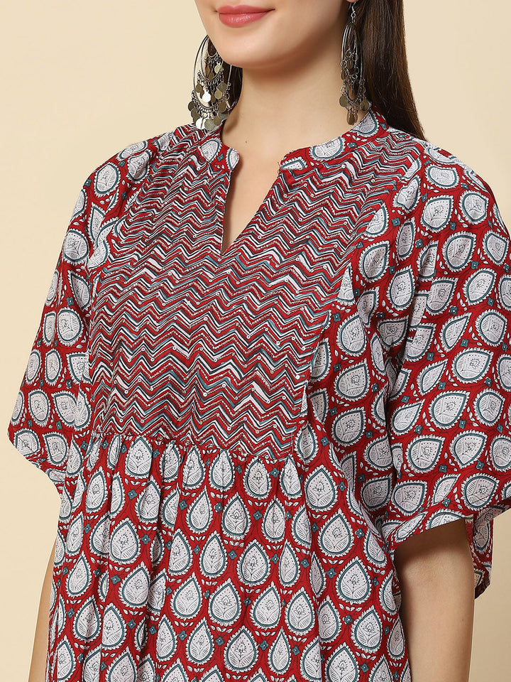 Printed Cotton Kaftan Kurta