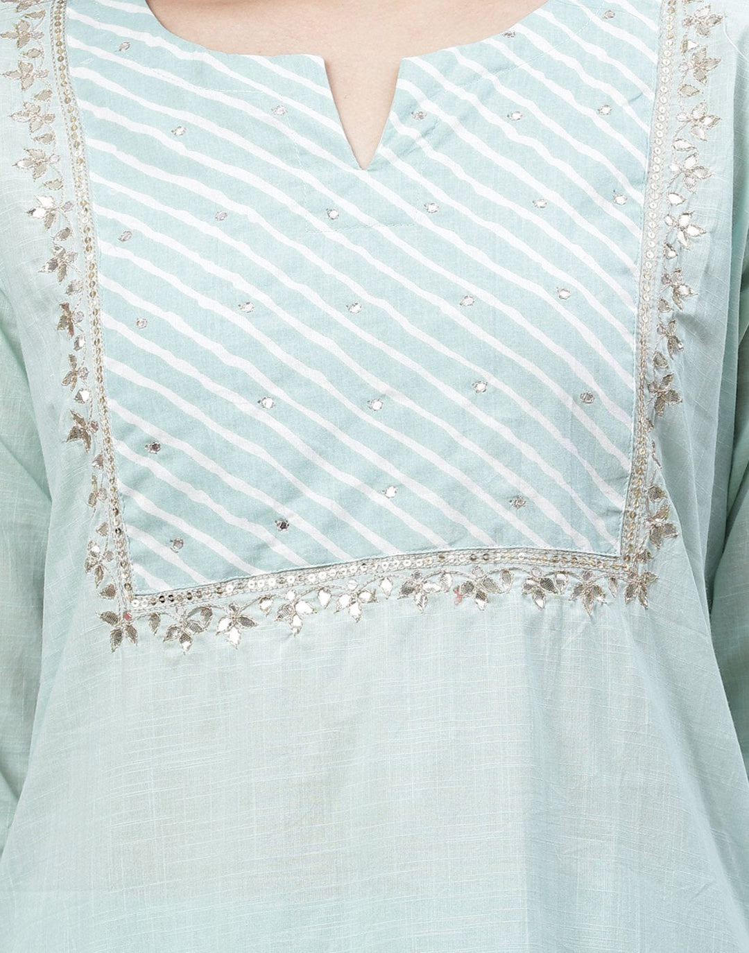Straight Cotton Salwar Kameez Stitched Suit