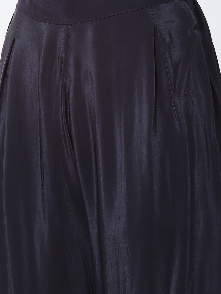 Digital Printed Crepe Kurta With Palazzo &amp; Georgette Dupatta