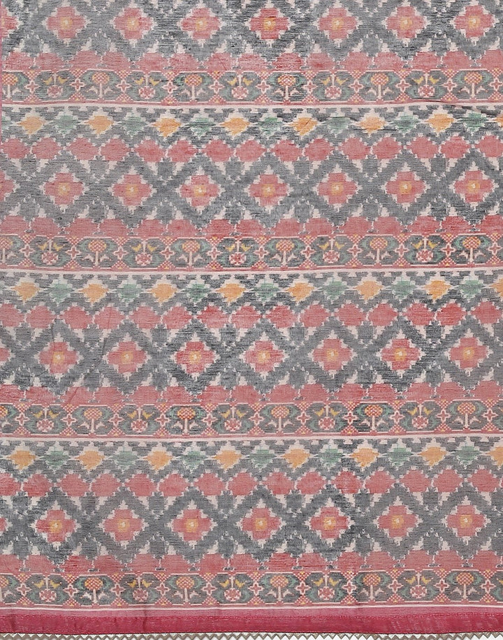 Printed Chanderi Suit Piece