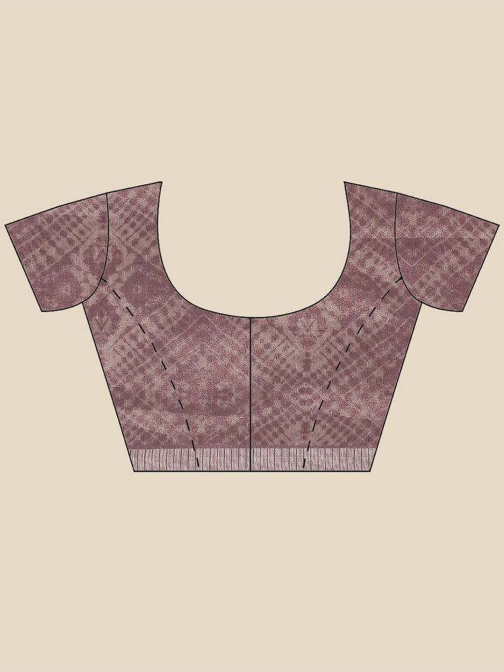 Printed Tussar Saree