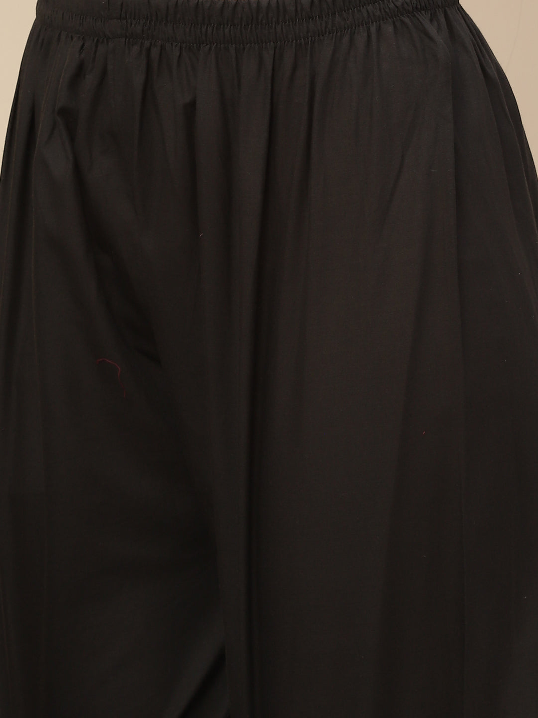 Zari Neck Embroidered Chanderi Kurta With Pants &amp; Dupatta