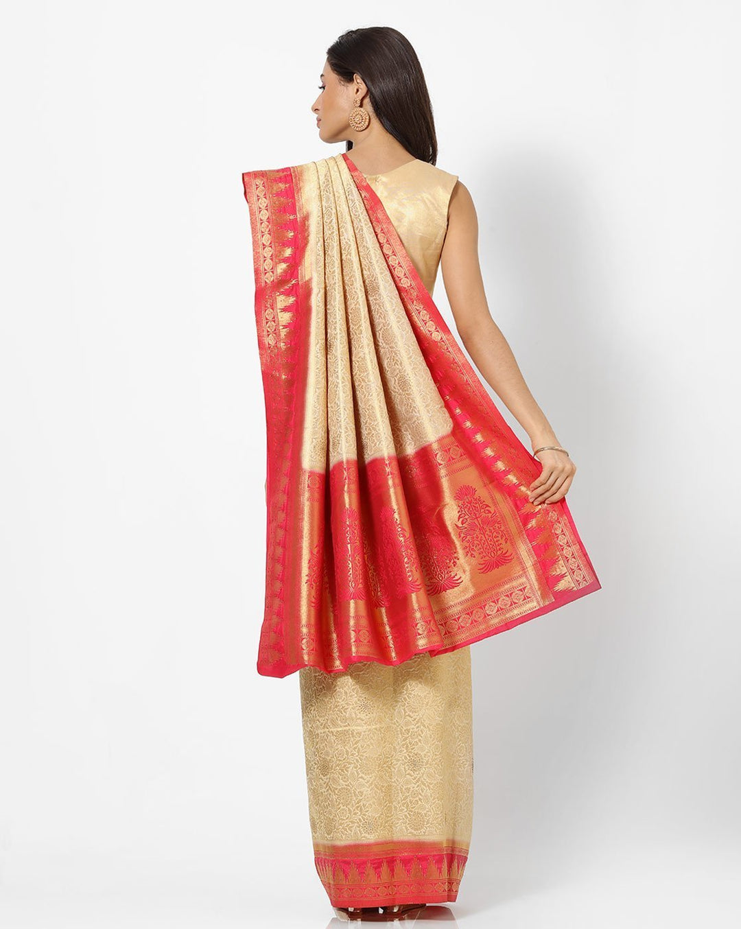 MBZ Meena Bazaar-Art Handloom Woven Saree