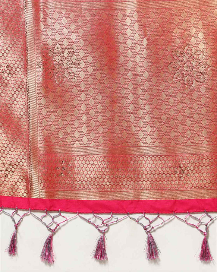 MBZ Meena Bazaar-Woven Art Handloom Saree