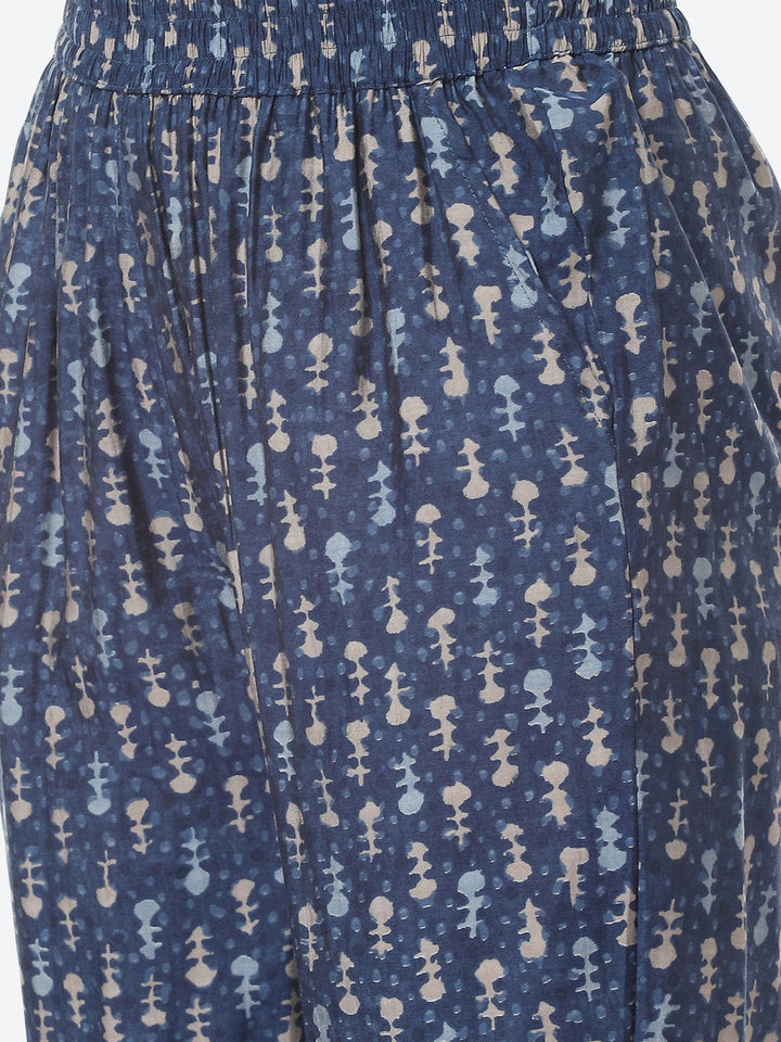 Paisley Printed Muslin Kurti With Pant