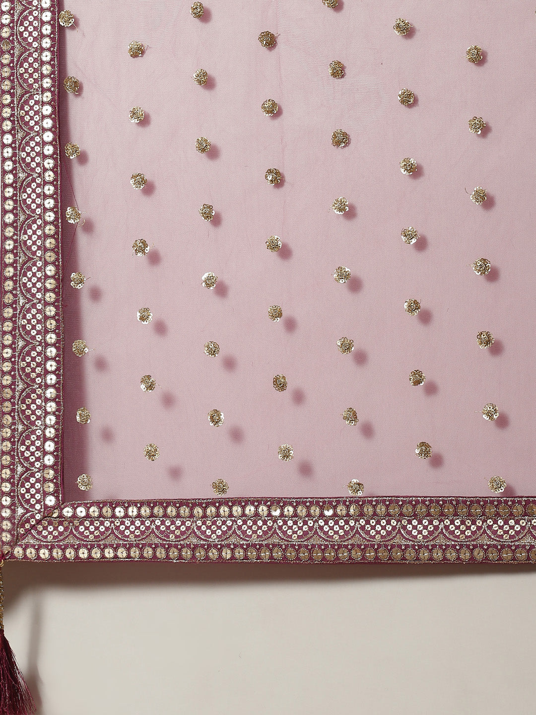Sequin Resham Embroidered Georgette Crop Top With Jacket Garara &amp; Dupatta