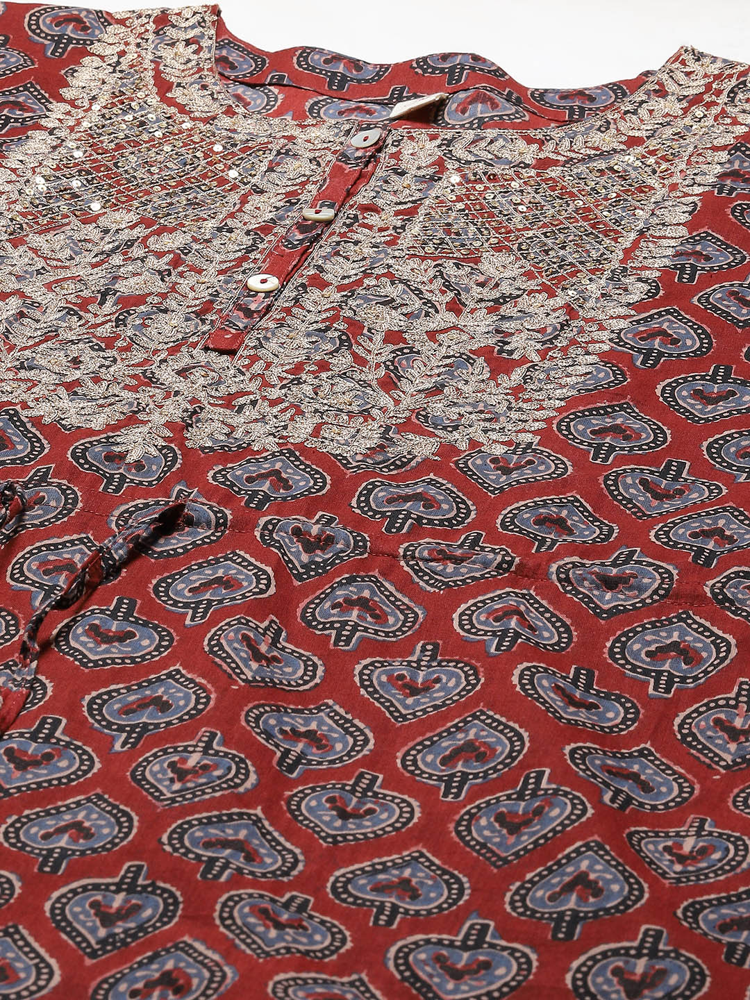 Printed Cotton Kaftan Kurta