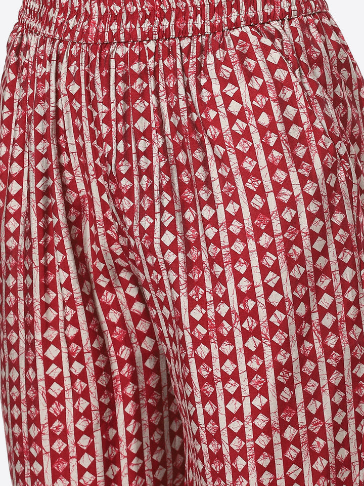 Printed Muslin Kurti With Pant
