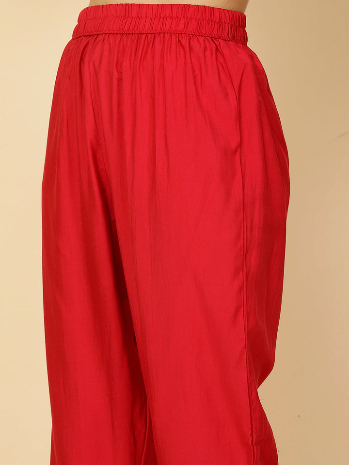 Ethnic Motifs Banarasi Kurta With Pants &amp; Dupatta