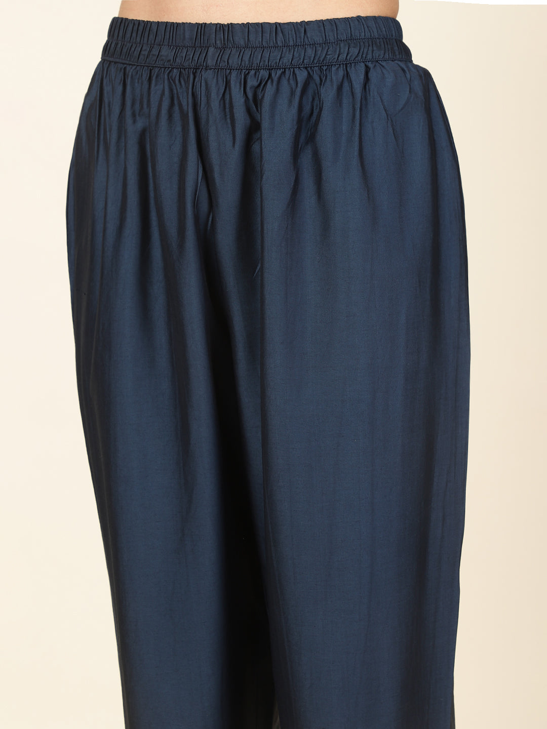 Neck Embroidery Tissue Kurta With Pants &amp; Dupatta