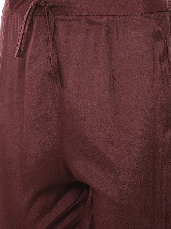 Block Printed Gota Patti Cotton Kurti With Pant