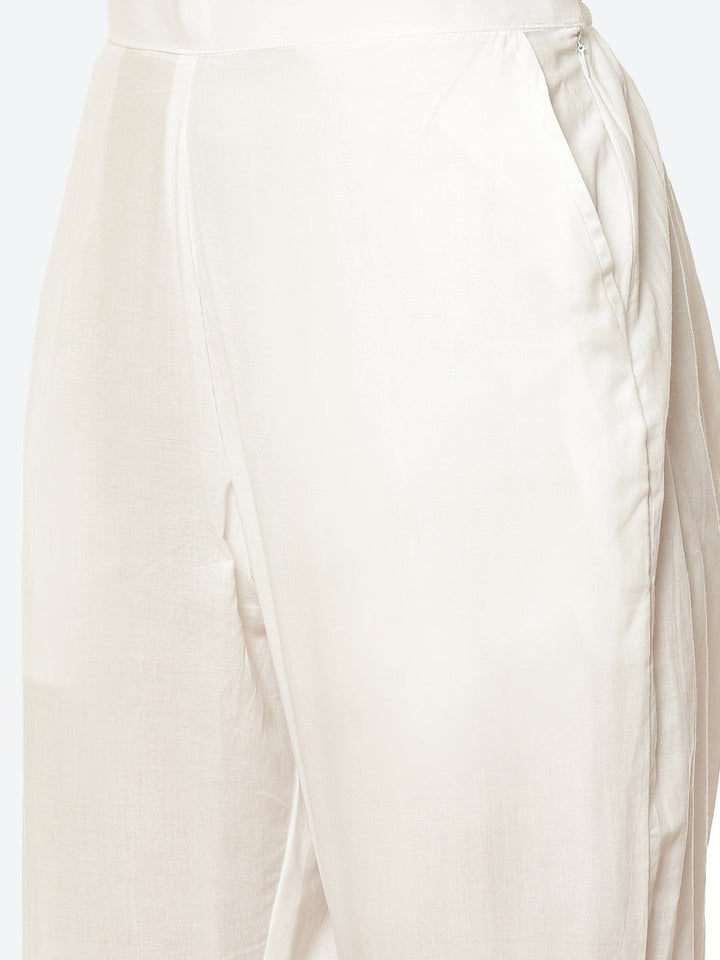 Printed Booti Chanderi Kurta With Pant