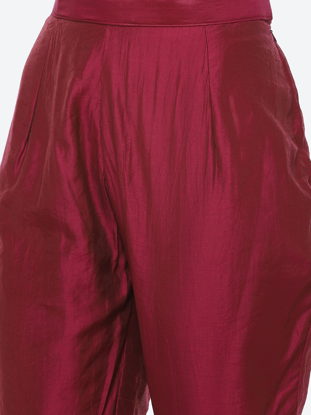Bandhani Printed Banarasi A-Line Kurta With Pant