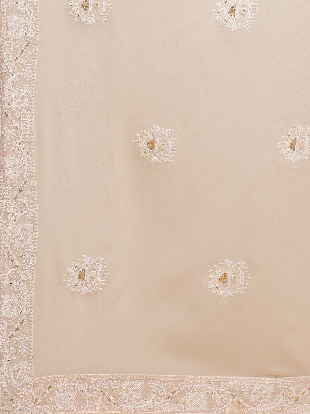 Resham Jaal Georgette Kurta With Pants &amp; Dupatta