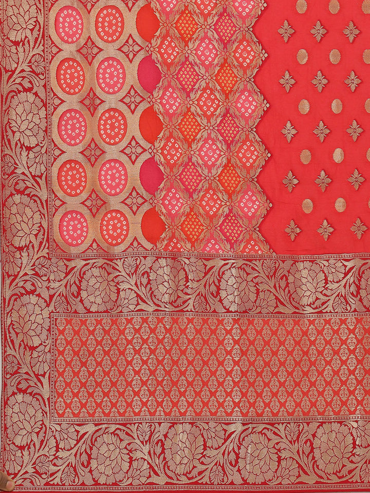 Zari Booti Handloom Kurta With Garara &amp; Dupatta