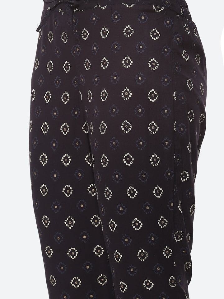 Printed Cotton Stitched Kurti With Pant And Printed Dupatta