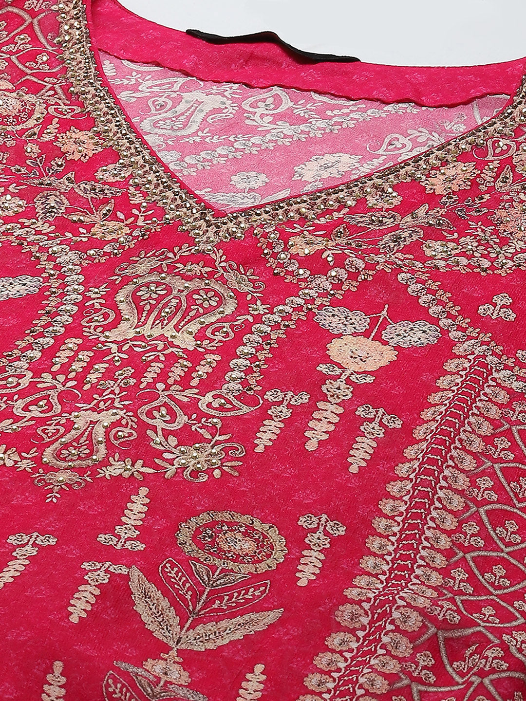 Digital Print Georgette Kaftan Kurta