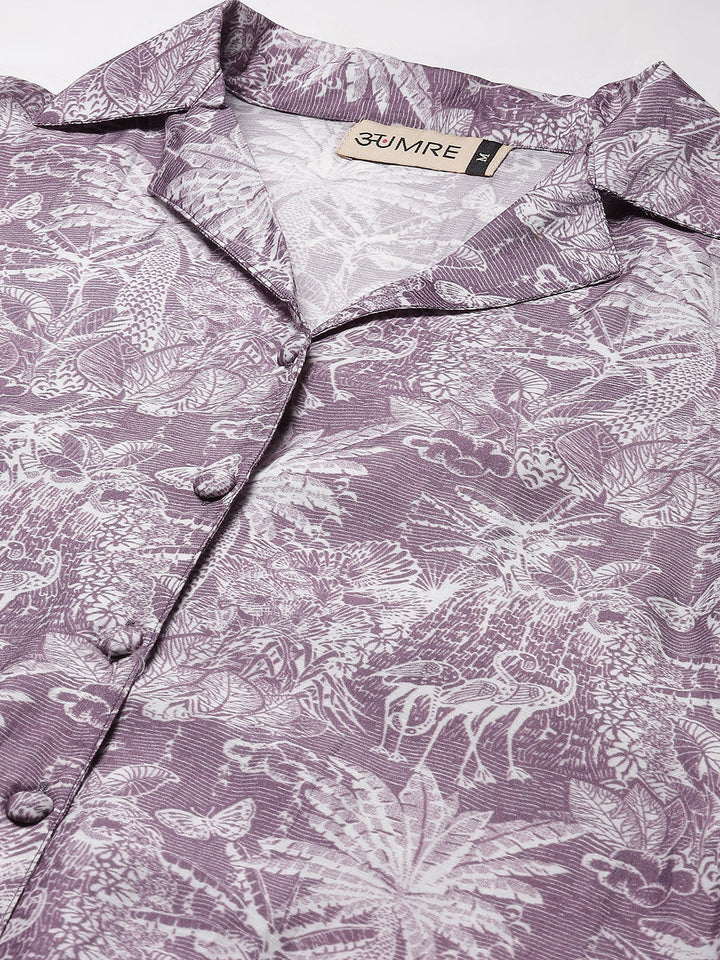 Printed Cotton Kurti With Pants