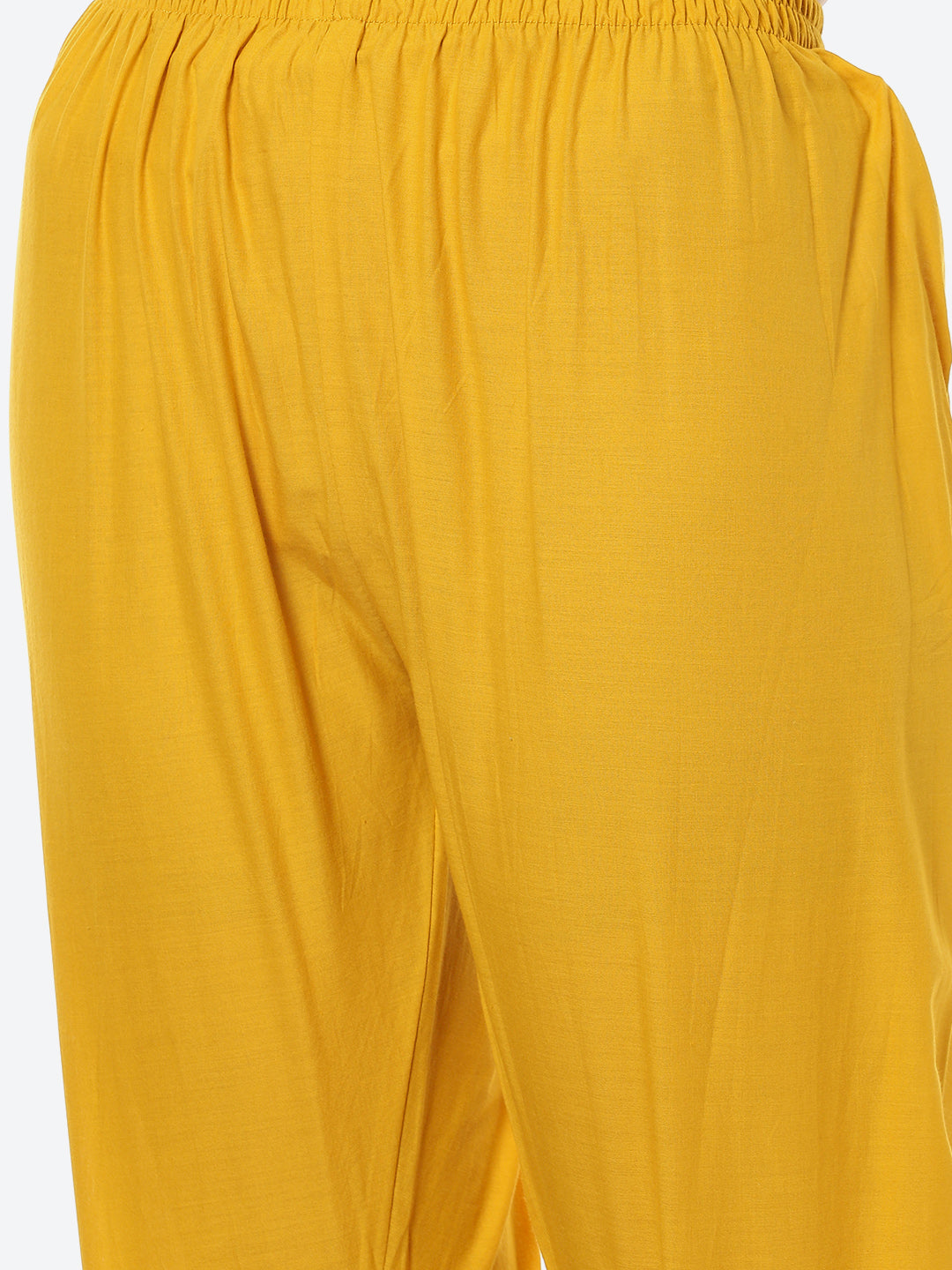 Resham Work Printed Chanderi Kurta With Pant