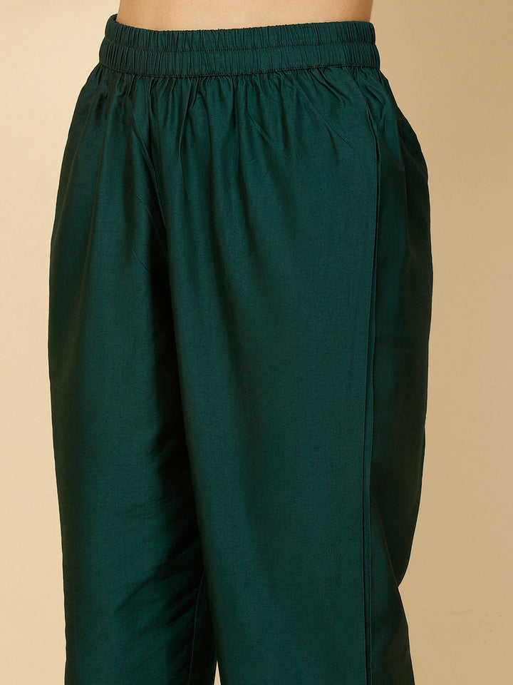 Ethnic Motifs Banarasi Kurta With Pants &amp; Dupatta