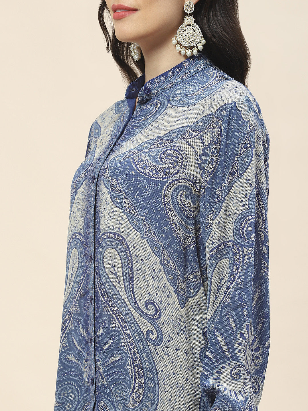 Digital Print Crepe Short Kurta