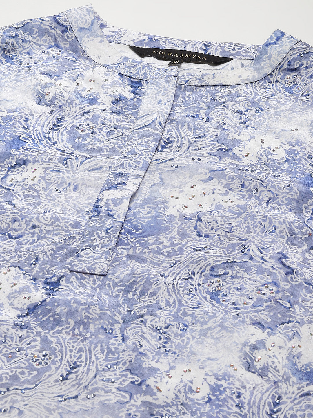 Printed Crepe Kurta With Pants