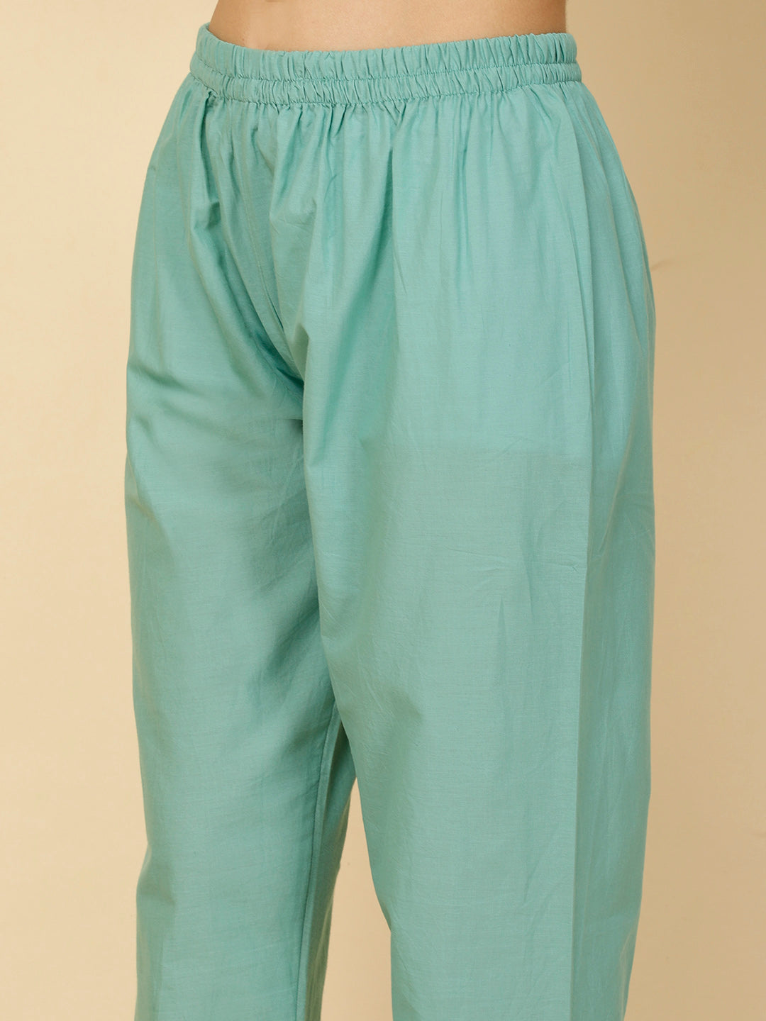 Floral Printed Chanderi Kurta With Pants &amp; Dupatta