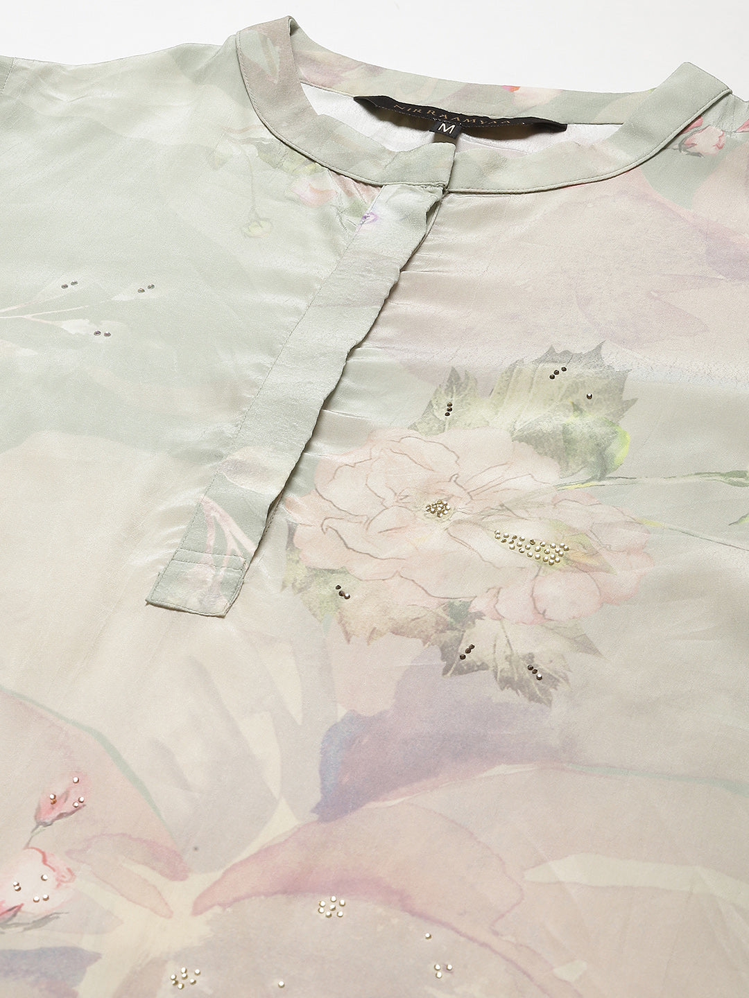 Printed Crepe Kurta With Pants