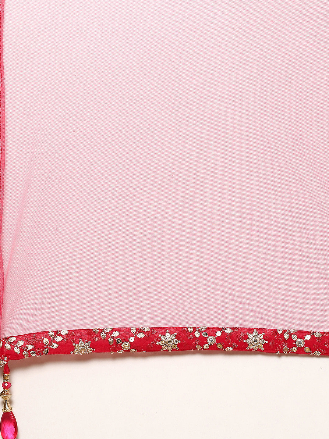 Zari Zaal Embroidered Georgette Kurti With Sharara &amp; Dupatta