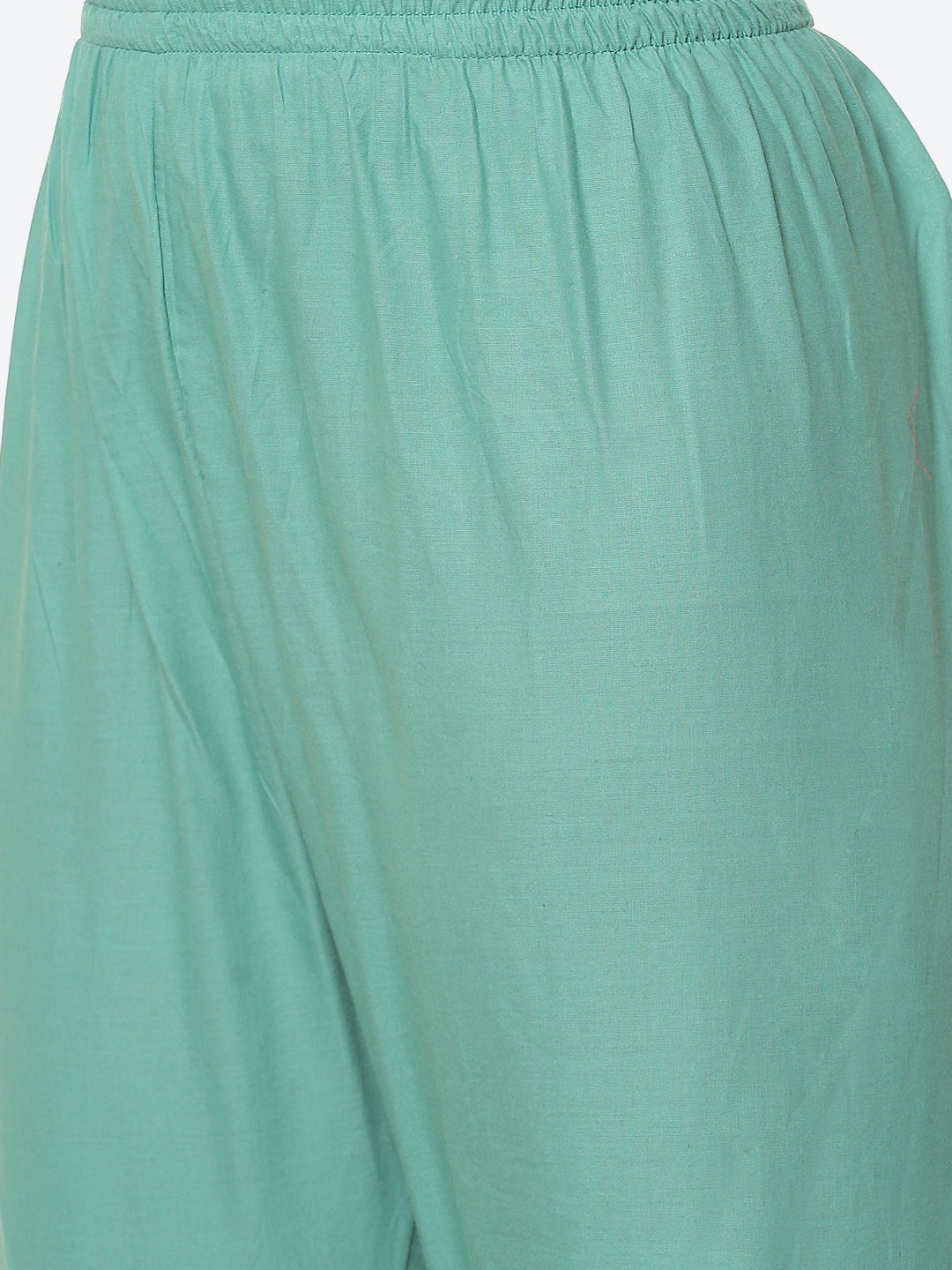 Zari Embroidered Printed Chanderi Kurta With Pant