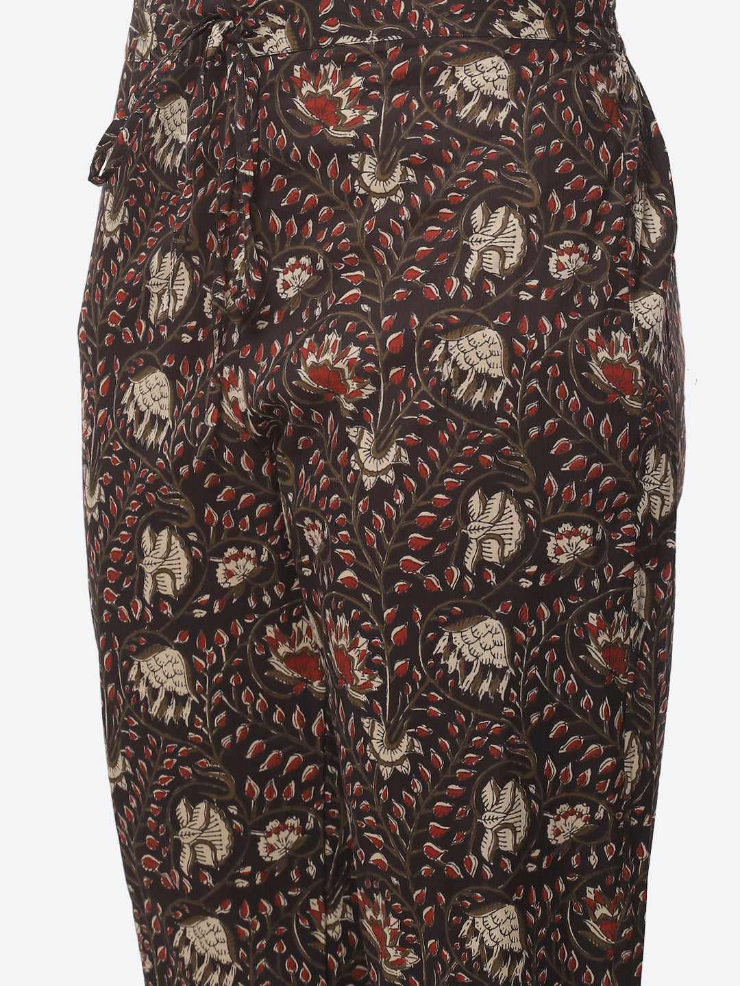 Printed Anarkali Gota Work Cotton Kurti With Pant