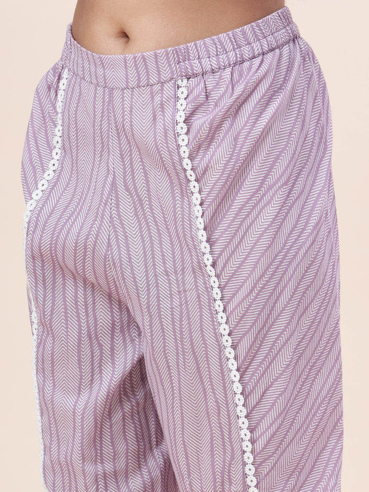Printed Cotton Kurti With Dhoti Pants