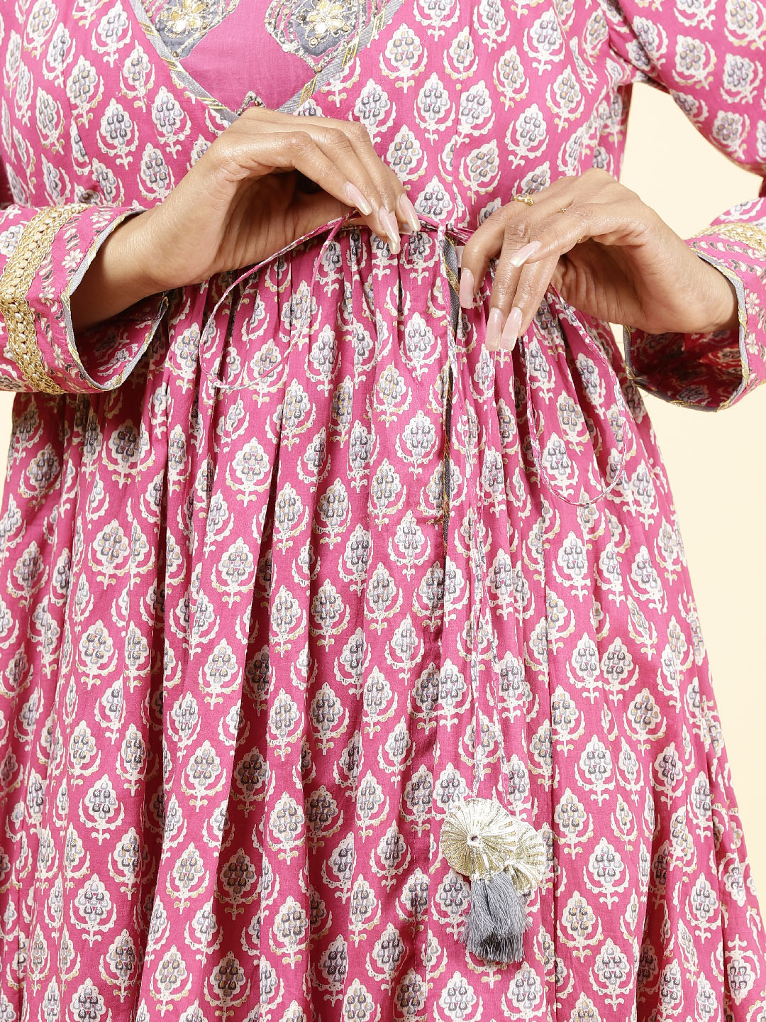 Floral Printed Cotton Kurta
