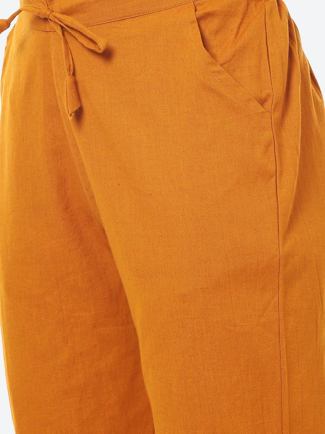 Zari Embroidered Bandhej Printed Muslin Kurti With Pant