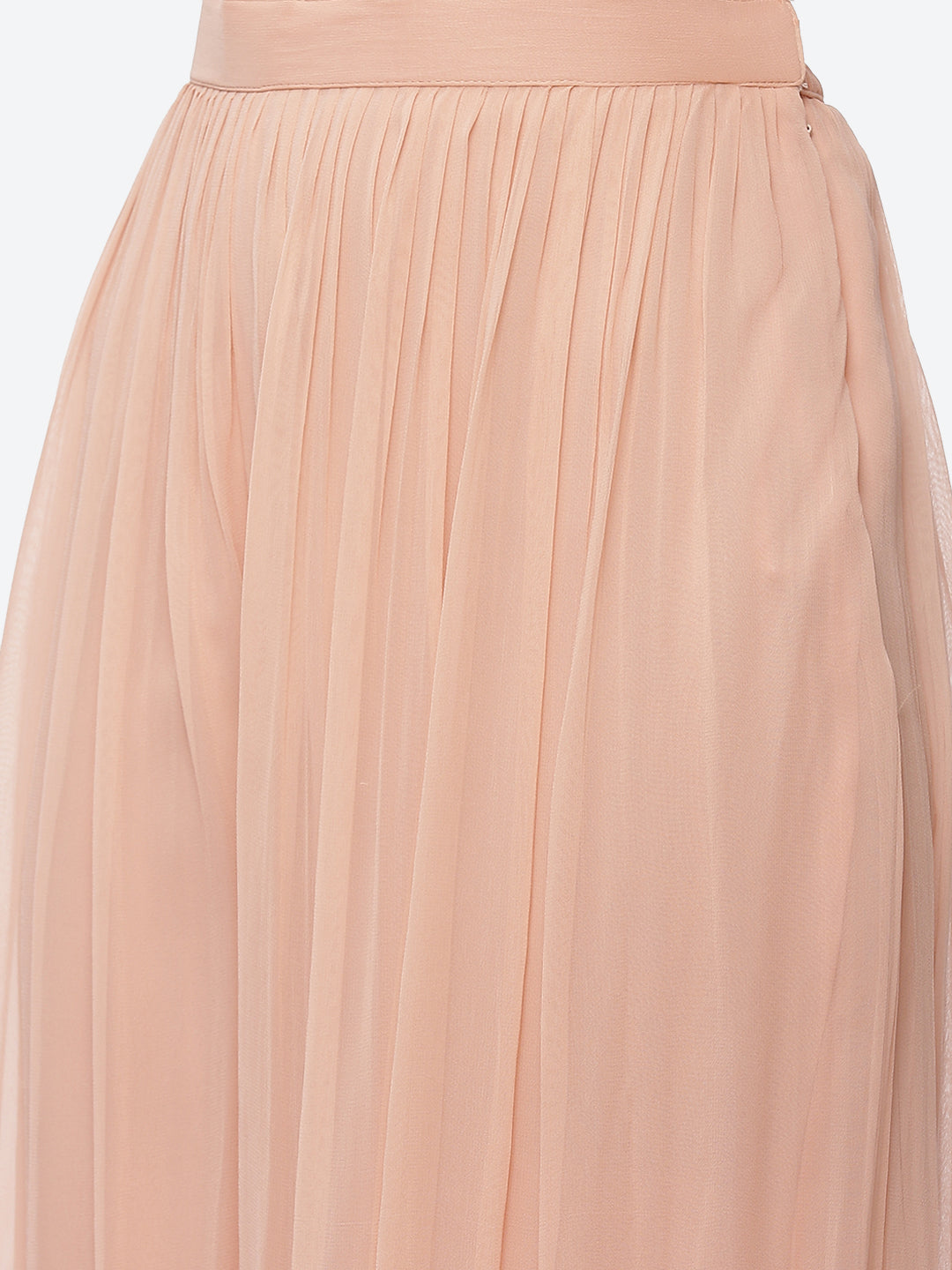 Zari Embroidered Georgette Kurta With Palazzo &amp; Dupatta