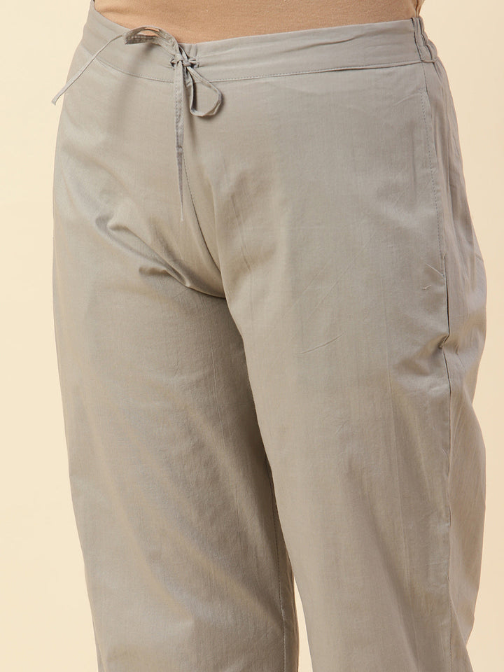 Embroidered Chanderi Kurta With Palazzo