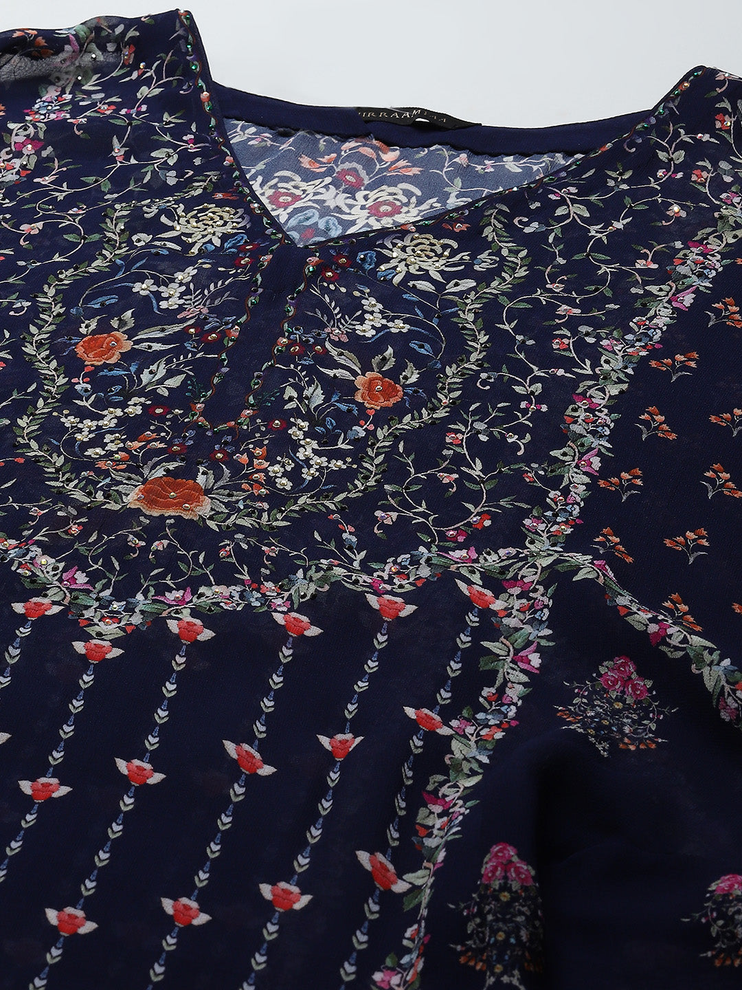 Digital Print Georgette Kaftan Kurta