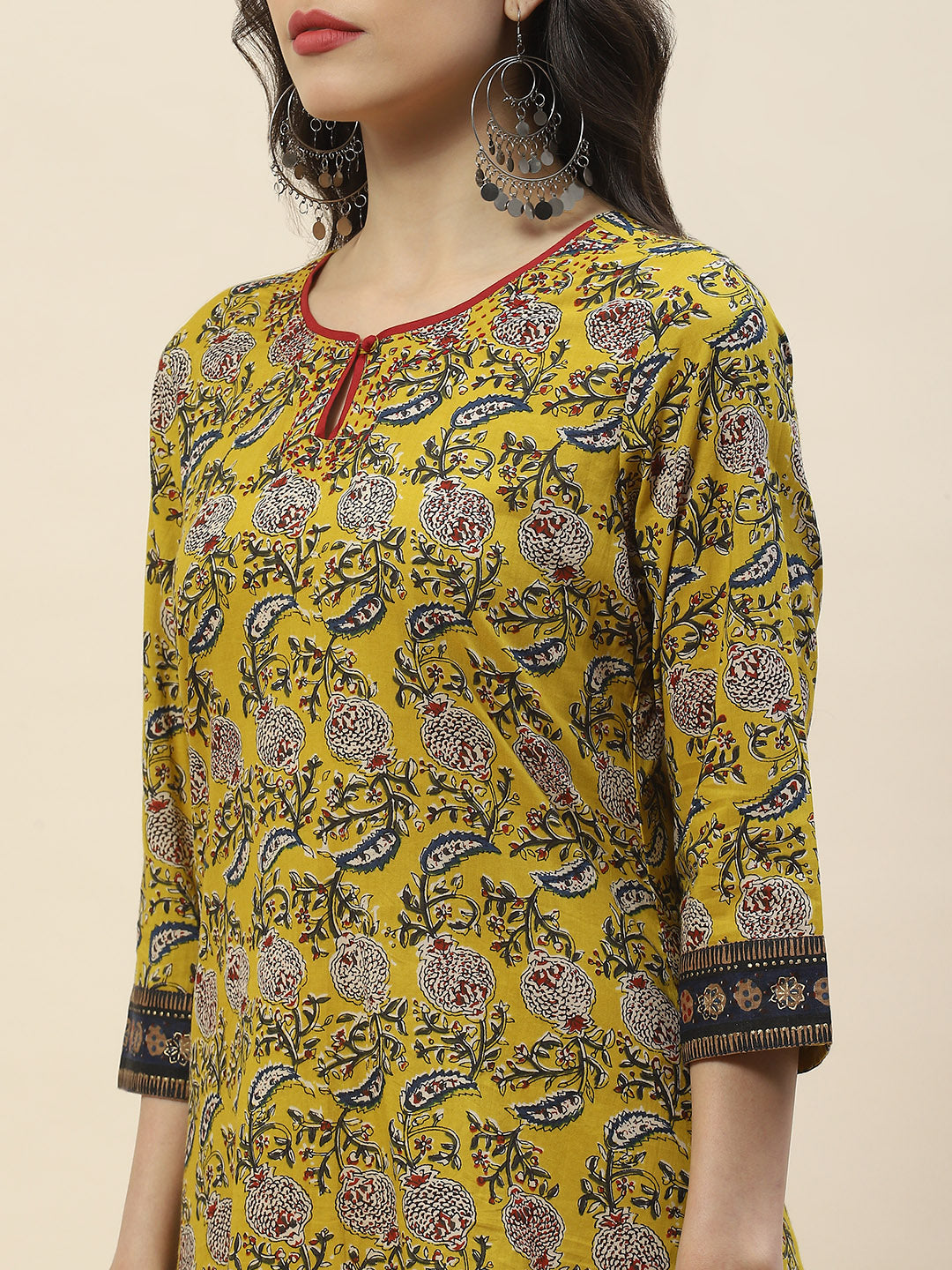 Printed Cotton Short Kurti