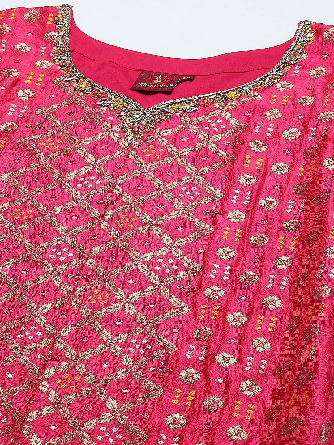 Woven Banarasi Kurta With Pants &amp; Dupatta