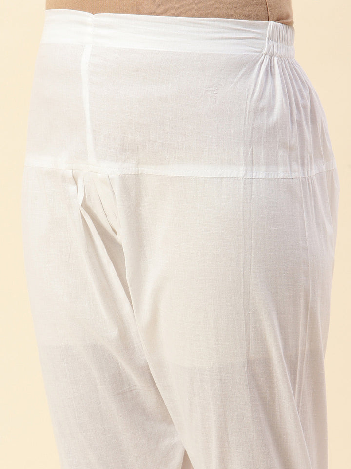 Floral Printed Cotton Kurta With Pants