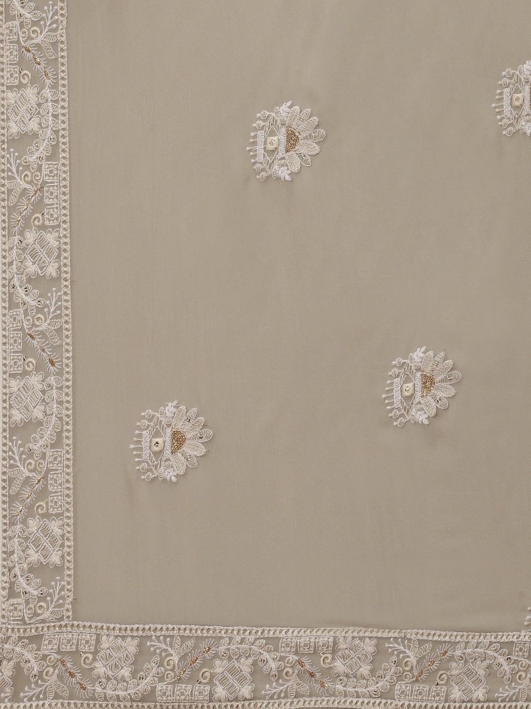 Chikankari Sequin Georgette Anarkali Kurta With Dupatta