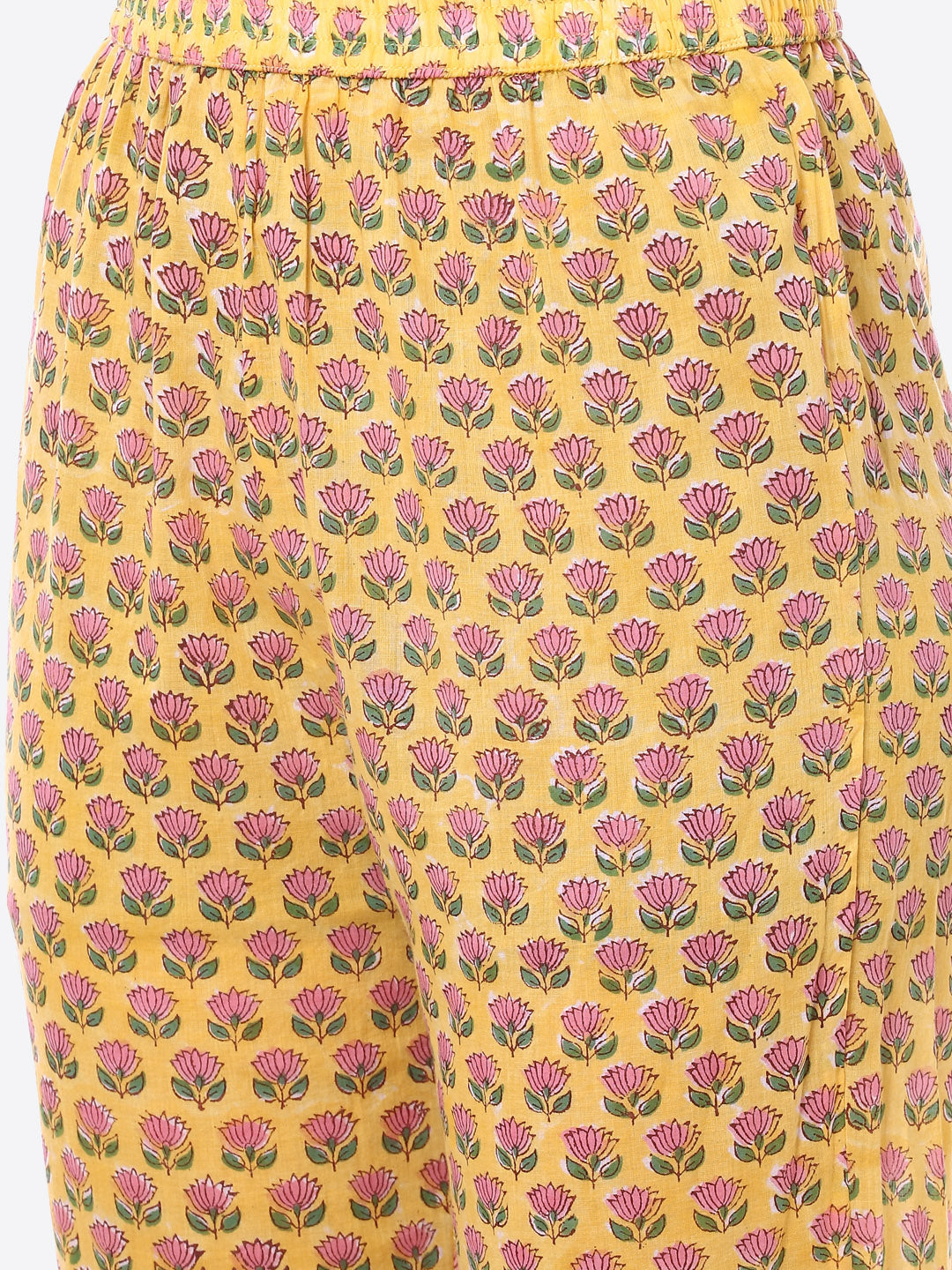 Floral Printed Cotton Kurta With Pant