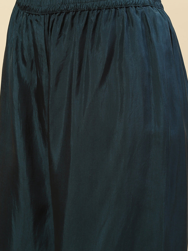 Sequence Embroidered Kurti With Palazzo