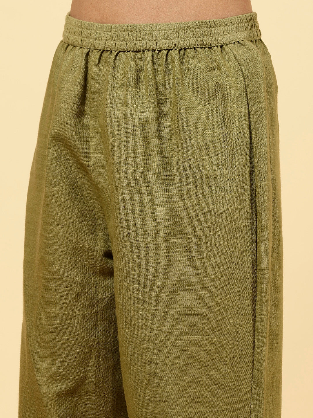 Printed Cotton Kurta With Pants