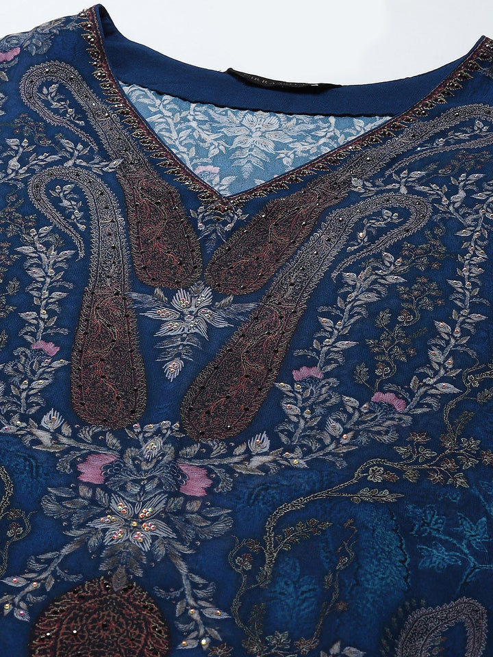 Digital Print Georgette Kaftan Kurta
