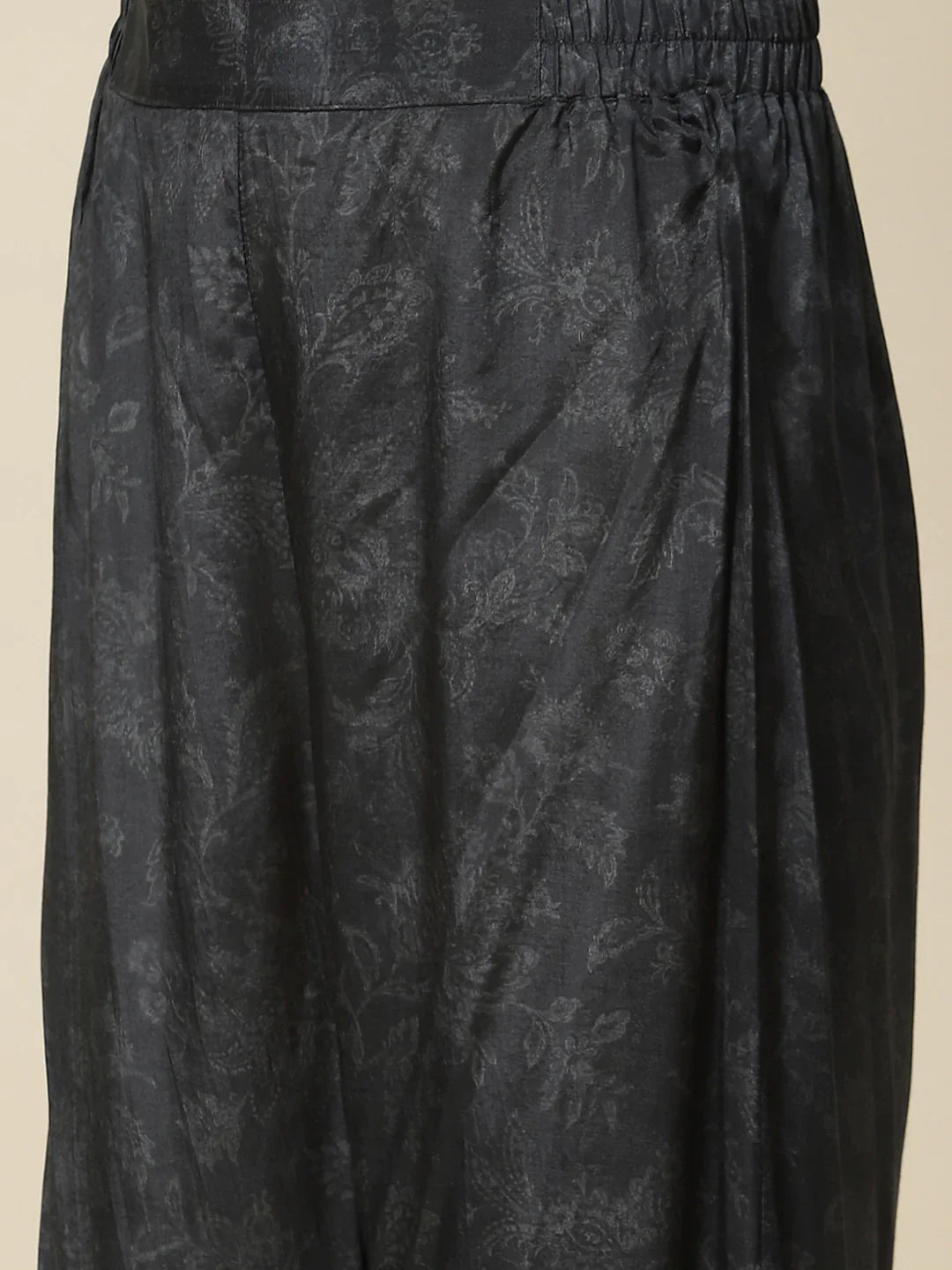 Printed Crepe Kurta With Palazzo