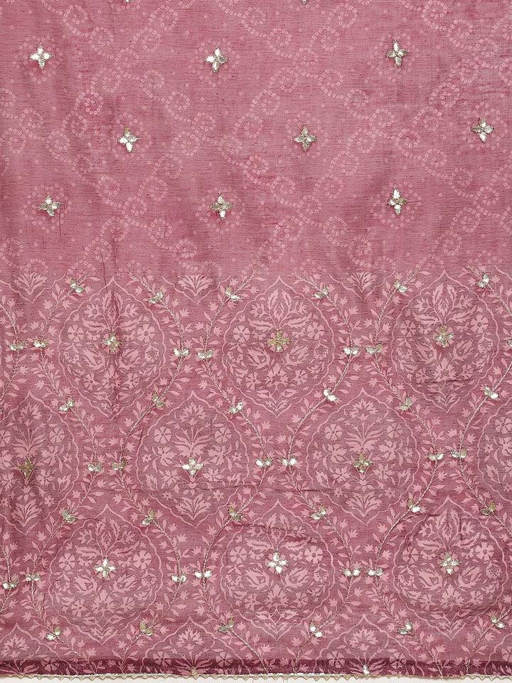 Printed Cotton Kurti With Pant And Dupatta