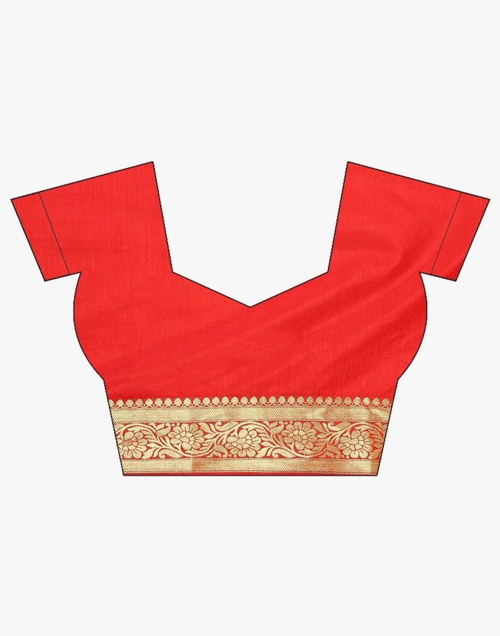 MBZ Meena Bazaar-Mustard Art Handloom Saree