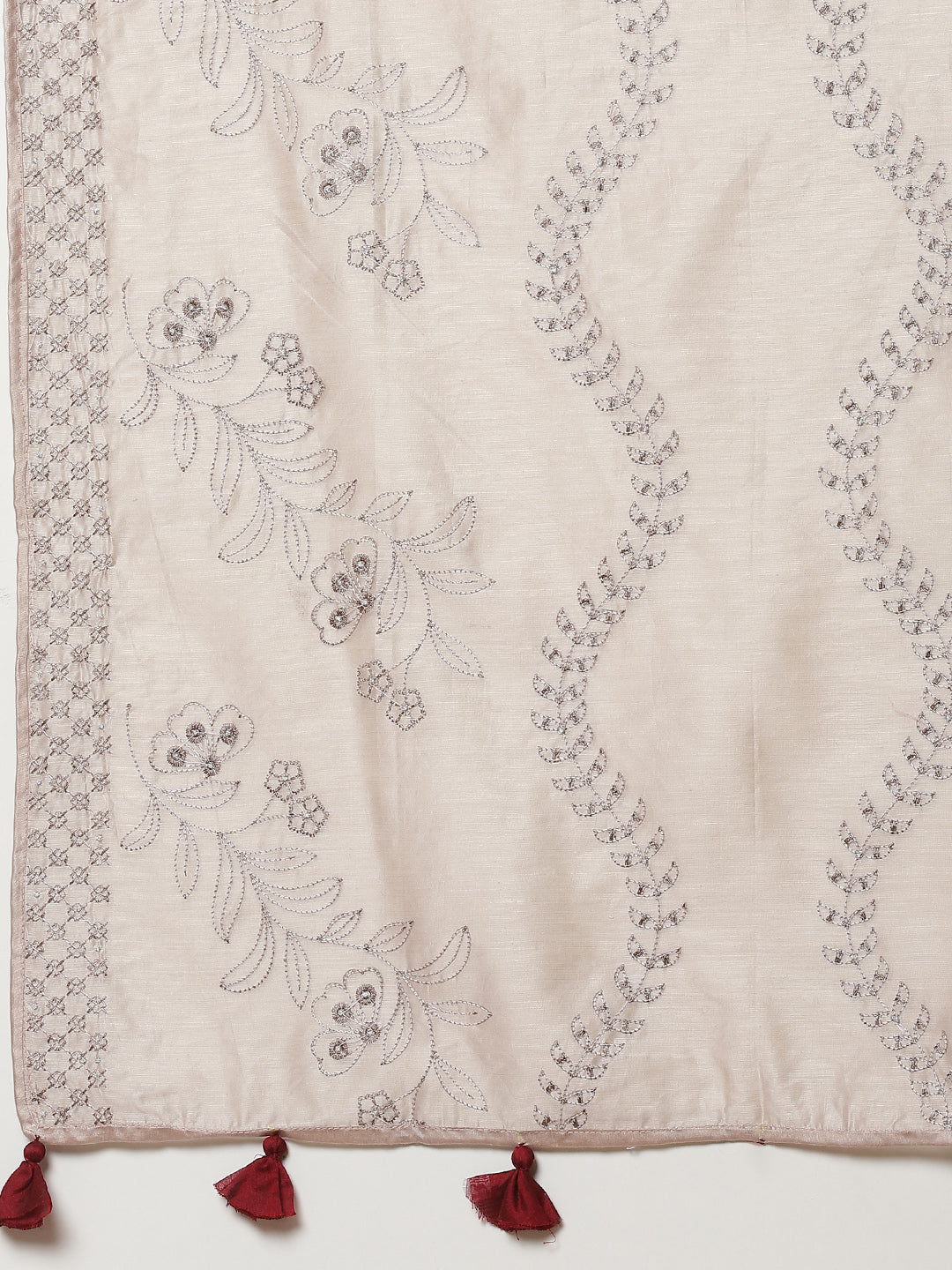 Booti Cotton Stitched Salwar Kameez With Chanderi Dupatta