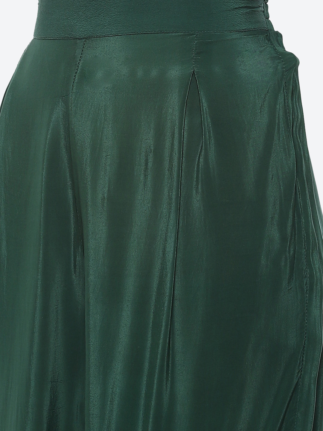 Green Digital Printed Crepe Salwaar Kameez Stitched Suit